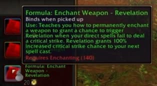 Enchant Weapon - Revelation: Pierces enemy resistances with mystical insight.