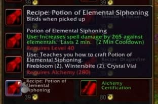 Potion of Elemental Siphoning: Draws power from surrounding elements, granting massive combat enhancements specifically against elemental enemies.