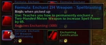 Enchant 2H Weapon - Spellblasting: Tailored two-handed enchantment for offensive spellcasters.