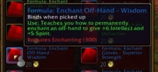 Enchant Off Hand - Wisdom: Enhances off-hand items with steady mana regeneration properties.